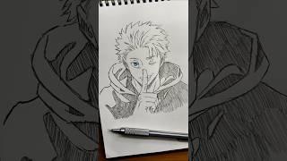 Satoru gojo fanart ( pencil drawing ) #art #gojo #anime #sketch #drawing #shorts