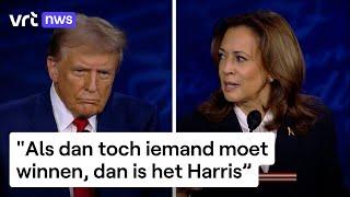 "Harris had meer te bewijzen, en dat heeft ze effectief gedaan", zag Björn Soenens in de spin room