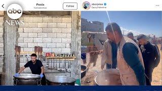 Gaza content creators post videos from food kitchens amid risk of famine in Gaza