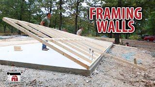 Framing, Raising, & Leveling Walls on our DIY Shop Building Kits