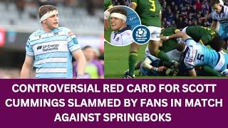 Scott Cummings Controversial RED Card Slammed After Defeat To Springboks Autumn Nations Series Rugby