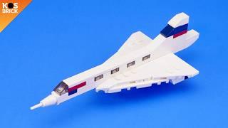 Lego Mini Concorde Plane (Tutorial)