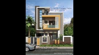 25x50 House design 3D / New Modern 2022 house design / #shorts #shortsvideo