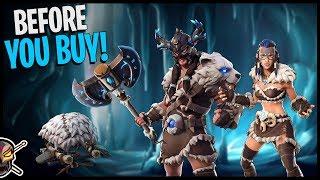 Before You Buy FYRA and JAEGER! Battle Axe and Tusk In-Game Test - Fortnite