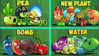 Random 16 Team 4 Plants Battlez - Who Will Win? - PVZ 2 Team Plant vs Team Plant