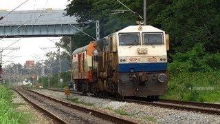 EMD with a DONKEY'S HORN ! INDIAN RAILWAYS - SHORTEST RAJDHANI EXPRESS