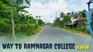 Way to Ramnagar College | Sunshine and perfect view of Blue sky | Dip's Photography