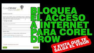 Bloquear acceso a internet para poder trabajar con el Corel Draw