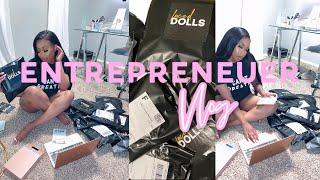 Entrepreneur Vlog | A WEEK IN THE LIFE OF A ENTREPRENEUR | PACKAGING & SHIPPING ORDERS & INVENTORY