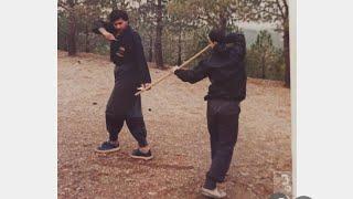 هنرهای رزمی جاودانه ایران@تدریس دومین روش چرخش چوب herja martial arts _،teaching the second method