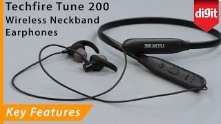 Techfire Tune 200 Wireless Neckband Earphones Key Features