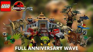 LEGO Jurassic Park 30th Anniversary Full Set Wave MEGA REVIEW!