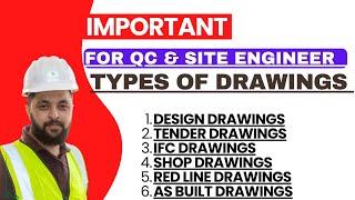 Types of Drawings in Construction Projects | IFC, Shop Drawings , Red Line Drawings, As built.