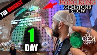 Day 1 Hong kong Gemstone show | world 's biggest gemstone exposition