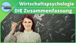 Wirtschaftspsychologie – DIE Zusammenfassung für deine Prüfung!