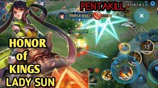 HONOR of KINGS Lady Sun gameplay and build..