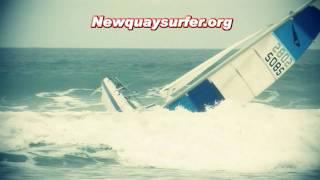 Captain Calamity crashes and capsizes - Mischief the boat is destroyed in waves