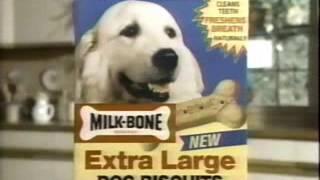 Milk-Bone extra large dog biscuits - ad from 1991