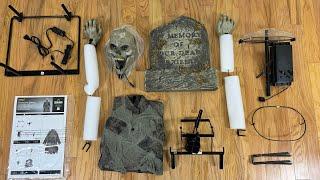 Gravestone Ghoul Animatronic 2024 Spirit Halloween Unboxing & Demo