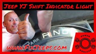 Jeep Wrangler YJ - How to change the Automatic Shift indicator light #poweraddictscrew #yjshiftlight