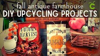 7 Antique Farmhouse Decor DIY Upcycle Projects for Resale | Trash to Treasure Cricut Maker3 Tutorial