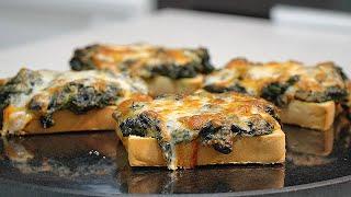 Creamy Spinach and Mozzarella Melts