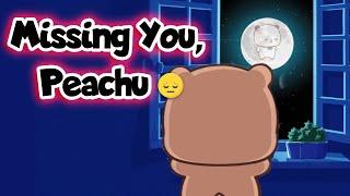 Gomu Misses Peachu Deeply? | Budu Dudu | Goma Peach | Cute Couple | Animation