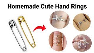 DIY Homemade Cute Love Rings/How to make Rings at home/Couple Ring/Ring kaise banaye Ghar par #ring