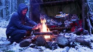 Free Standing Natural Bushcraft Shelter Overnighter