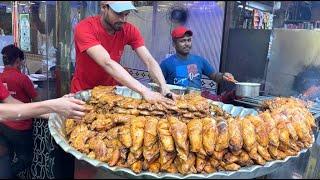 AYAM BAKAR TERVIRAL DI DELHI INDIA! DI OBRAL MELIMPAH RUAH DI NAMPAN SUPERBESAR! RATUSAN KG/HARI