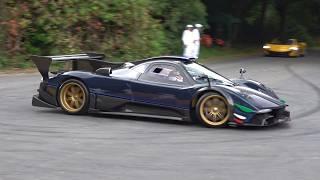 Pagani Zonda Revolución - SCREAMING V12 Engine Sounds @ Goodwood Festival of Speed