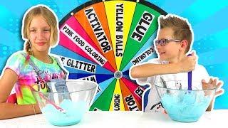 MYSTERY WHEEL OF SLIME CHALLENGE!!!