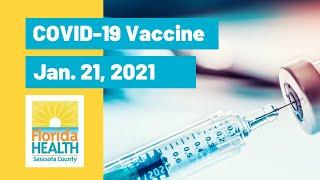 Florida Department of Health in Sarasota County COVID-19 Vaccine Update: Jan. 21, 2021