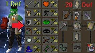 Converting my MAX low HP Dragon Warhammer pure into the best pure that has ever Existed! (OSRS)