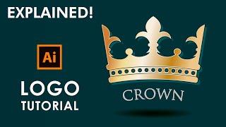 How to design a Crown Logo - Illustrator Tutorial