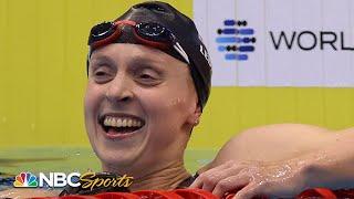 Katie Ledecky PASSES PHELPS, six-peats in 800m free for 16th individual World Title | NBC Sports