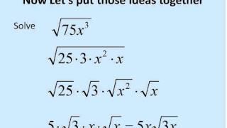 Square Roots with Variables (Simplifying Math)