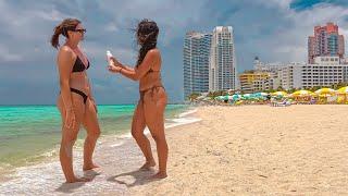 Miami Beach. Best Beaches in Florida 4K HDR Walking Tour