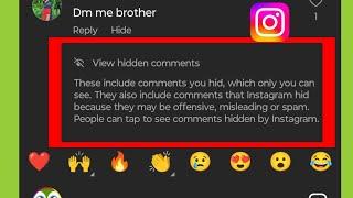 Instagram | What is View hidden comments