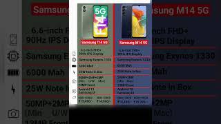 Samsung f14 5g vs Samsung m14 5g #shorts #shortvideo #viral