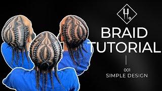 Simple Full Head Design Braid Tutorial