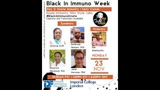 Black In Immuno Week 2020 Innate Immunity Talks