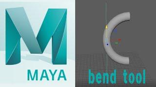 How to bend an object in Maya | Maya Tutorial