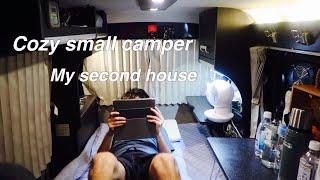 【SOLO Car camping】relaxing in cozy small camper