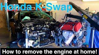 How to Kswap an Mr2 Spyder EP4: How to remove a K20 engine from a Donor Car (Honda civic type R EP3)