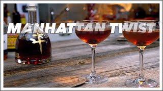 212 Manhattan Twist Cognac Cocktail Recipe - Cocktails After Dark - Cognac Cocktail Brandy Cocktail