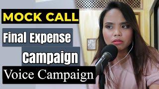 Mock Call (Final Expense Campaign) / Call Center