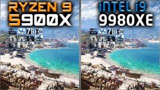 Ryzen 9 5900X vs Intel i9 9980XE Benchmarks – 15 Tests 