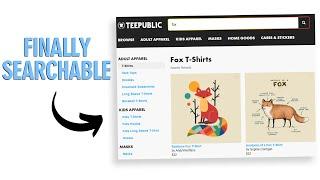 FIX your Teepublic Designs not Showing up in Search Results