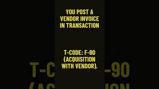 SAP Asset Accounting Explained: Acquisition via Vendor (F-90) #shorts #youtubeshorts